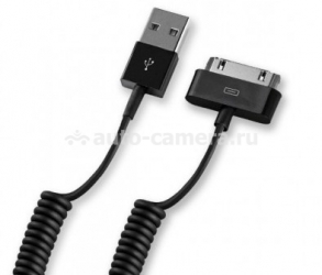 Дата-кабель для iPhone 5 / 5S / 5C, iPad 4, iPad mini, iPod Touch 5, iPod Nano 7 Deppa USB – 30-pin, цвет черный
