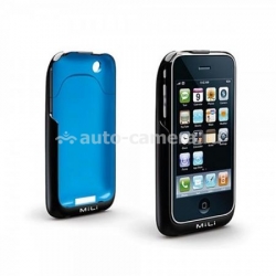 Дополнительная батарея для iPhone 3G/3GS MiLi Power Skin 1200 mAh, цвет B-Blue