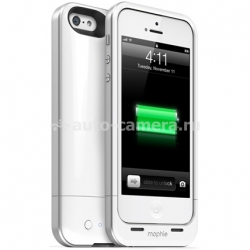 Дополнительная батарея для iPhone 5 / 5S Mophie Juice Pack Air 1700 mAh, цвет white (JPA-IP5-WHT)