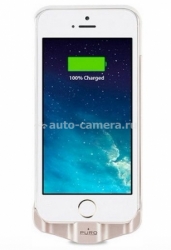 Дополнительная батарея для iPhone 5 / 5S Puro MFI Certified Battery Bank Cover 2100mAh, цвет Gold (BB1IPHONE5GOLD)