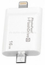 Флешка для iPhone, iPod, Samsung и HTC HyperDrive i-Flashdrive А 16Gb, цвет White (IFD08A16GB)