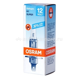 Галогенная лампа Osram H1 12v 55w Super +30% 64150SUP