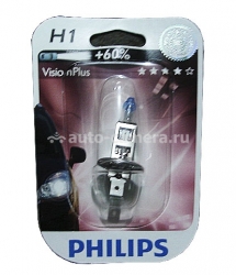 Галогенная лампа Philips H1 VisionPlus +60% 12V 55W 12258VPS2 1 шт.