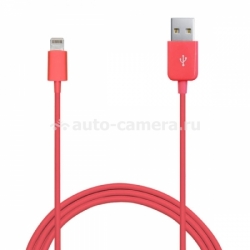 Кабель для iPhone 5 / 5S / 5C, iPad 4 и iPad mini PURO 1mt 2.1A W/LIGHTNING CONNECTOR, цвет розовый (CAPLT4)
