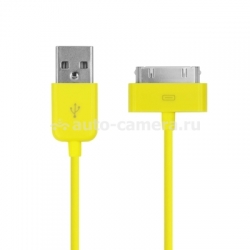 Кабель для iPod, iPhone и iPad USB Cable to 30 pin, цвет желтый