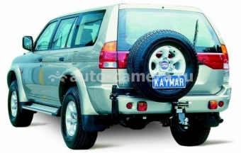 Калитка на задний силовой бампер Kaymar для Mitsubishi Pajero Sport c 1996 г