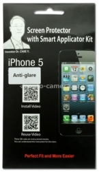 Комплект из установочной рамки и 3 матовых защитных пленок для экрана iPhone 5 и 5S Triboscreen (i5kg3)