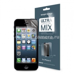 Комплект защитных пленок на экран и заднюю крышку iPhone 5 / 5S SGP Steinheil Ultra Crystal Mix (SGP09590)
