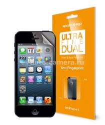 Комплект защитных пленок на экран и заднюю крышку iPhone 5 / 5S SGP Steinheil Ultra Fine Dual (SGP09595)