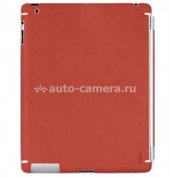 Кожаная наклейка на заднюю панель для iPad 2 Zagg LEATHERskins, цвет authentic red