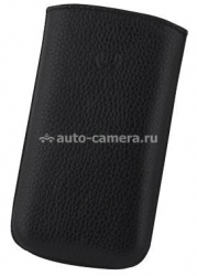 Кожаный чехол для HTC Desire BeyzaCases Retro Super Slim Strap, цвет flo black (BZ18024)
