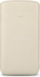 Кожаный чехол для HTC Desire HD BeyzaCases Retro Super Slim Strap, цвет flo white (BZ20157)