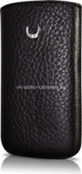 Кожаный чехол для HTC Desire S BeyzaCases Retro Super Slim Strap, цвет flo black (BZ20348)