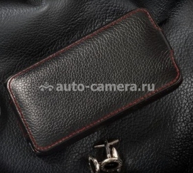Кожаный чехол для HTC Incredible S iRidium, цвет black