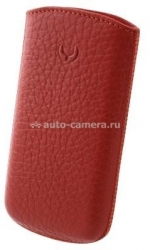 Кожаный чехол для HTC One V BeyzaCases Retro Super Slim Strap, цвет flo red (BZ22823)