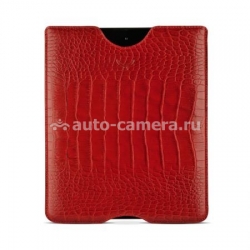 Кожаный чехол для iPad 2 Mapi Sestos Durable Slim Case, цвет croco red (M-150761)