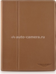 Кожаный чехол для iPad 3 и iPad 4 BeyzaCases Aston Martin Folio FR, цвет camel (AM22755)