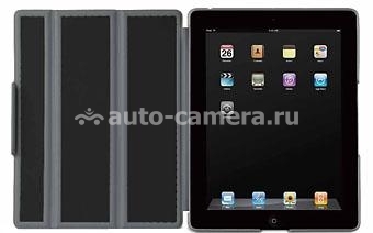 Кожаный чехол для iPad 3 и iPad 4 Macally Lightweight Protective Case, цвет black (BOOKSTANDDB-3B) (BOOKSTANDDB-3B)