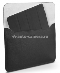 Кожаный чехол для iPad 3 и iPad 4 SGP Leather Case illuzion Sleeve Series, цвет Black (SGP07635)