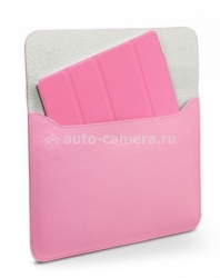 Кожаный чехол для iPad 3 и iPad 4 SGP Leather Case illuzion Sleeve Series, цвет Sherbet Pink (SGP07631)