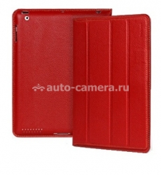 Кожаный чехол для iPad 3 и iPad 4 Yoobao iSmart Leather Case, цвет красный