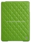 Кожаный чехол для iPad Air Jisoncase со стеганым узором, цвет green (JS-ID5-02H70)