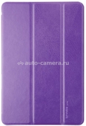 Кожаный чехол для iPad Mini / iPad mini 2 (retina) Uniq Trinite Pansy Magic, цвет purple (PDMLBD-ETRIPUR)