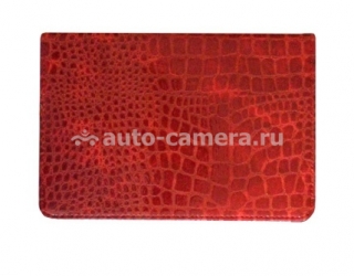 Кожаный чехол для iPad mini SAYOO Croco Lacquer, цвет red