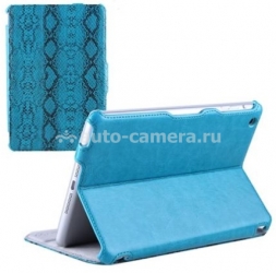 Кожаный чехол для iPad mini SAYOO Snake, цвет blue