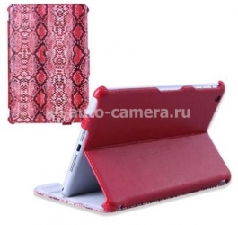 Кожаный чехол для iPad mini SAYOO Snake, цвет pink