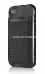 Кожаный чехол для iPhone 4 Belkin Grip Edge Leather, цвет черный (F8Z639CW154)