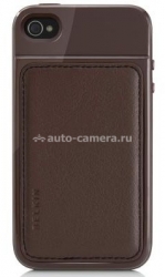 Кожаный чехол для iPhone 4 Belkin Grip Edge Leather, цвет коричневый (F8Z639CW178)