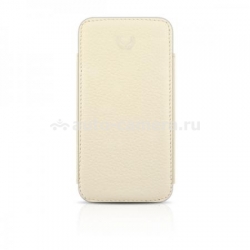 Кожаный чехол для iPhone 4 и 4S BeyzaCases New Pouch, цвет Flo White (BZ18208)