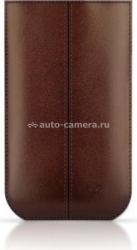 Кожаный чехол для iPhone 4 и 4S BeyzaCases Strap Stitches, цвет Brown (BZ16686)