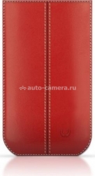 Кожаный чехол для iPhone 4 и 4S BeyzaCases Strap Stitches, цвет Red (BZ16679)