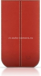 Кожаный чехол для iPhone 4 и 4S BeyzaCases Strap Stitches, цвет Vintage Red (BZ16716)