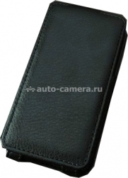 Кожаный чехол для iPhone 4 и 4S Euro4, цвет черный