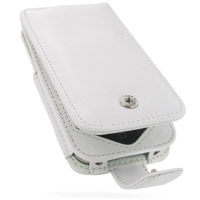 Кожаный чехол для iPhone 4 и 4S Pdair Flip Type Snap Button, цвет white (3RIPP4F41)