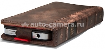 Кожаный чехол для iPhone 4 и 4S Twelve South BookBook, цвет коричневый