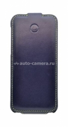 Кожаный чехол для iPhone 5 / 5S Beyza Novo Pandora Flip, цвет Dark Blue (BZ00194)