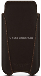 Кожаный чехол для iPhone 5 / 5S BeyzaCases Aston Martin Slim V, цвет brown (AM23448)