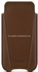 Кожаный чехол для iPhone 5 / 5S BeyzaCases Aston Martin Slim V, цвет tan (AM23455)