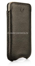 Кожаный чехол для iPhone 5 / 5S Beyzacases Slimline classic, цвет black (BZ23172)