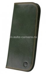 Кожаный чехол для iPhone 5 / 5S Beyzacases Wallet case, цвет green (BZ00064)