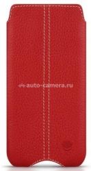 Кожаный чехол для iPhone 5 / 5S BeyzaCases Zero Case, цвет красный (BZ23165)
