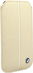 Кожаный чехол для iPhone 5 / 5S BMW Signature Sleeve, цвет Cream (BMPOP5LC)
