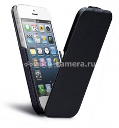 Кожаный чехол для iPhone 5 / 5S Case Mate Signature Flip, цвет black (CM022808)