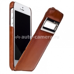 Кожаный чехол для iPhone 5 / 5S Melkco ID Type, цвет Vintage Brown