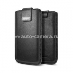 Кожаный чехол для iPhone 5 / 5S SGP Crumena pouch, цвет black (SGP09512)