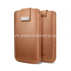 Кожаный чехол для iPhone 5 / 5S SGP Crumena pouch, цвет vegetable brown (SGP09514)